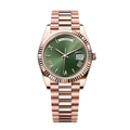 Executive Day-Date 40 – Green Sunburst Dial | Rose Gold Tone President Bracelet & Fluted Bezel